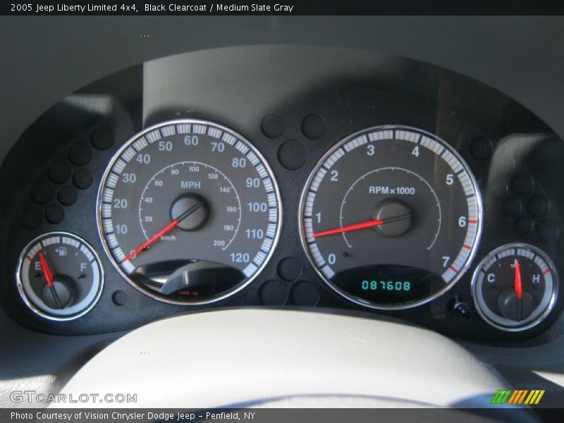 Black Clearcoat / Medium Slate Gray 2005 Jeep Liberty Limited 4x4