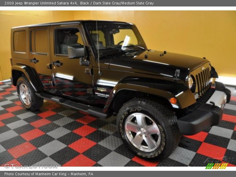 Black / Dark Slate Gray/Medium Slate Gray 2009 Jeep Wrangler Unlimited Sahara 4x4