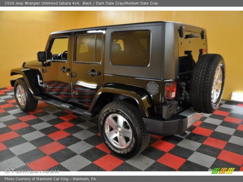 Black / Dark Slate Gray/Medium Slate Gray 2009 Jeep Wrangler Unlimited Sahara 4x4