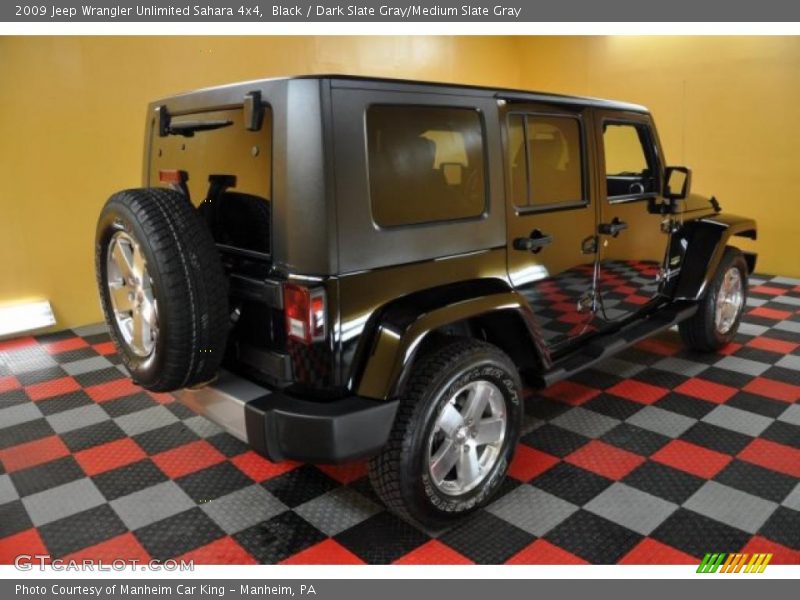 Black / Dark Slate Gray/Medium Slate Gray 2009 Jeep Wrangler Unlimited Sahara 4x4
