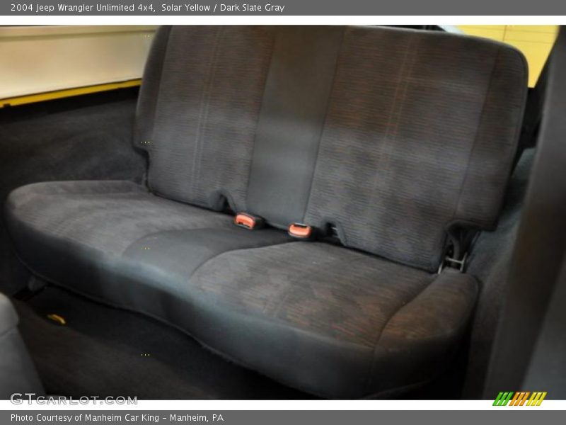 Solar Yellow / Dark Slate Gray 2004 Jeep Wrangler Unlimited 4x4