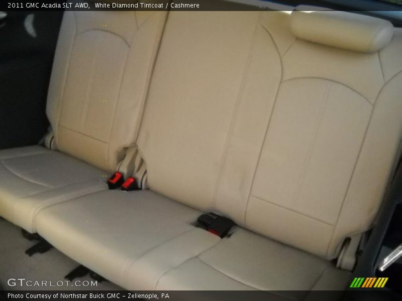 White Diamond Tintcoat / Cashmere 2011 GMC Acadia SLT AWD