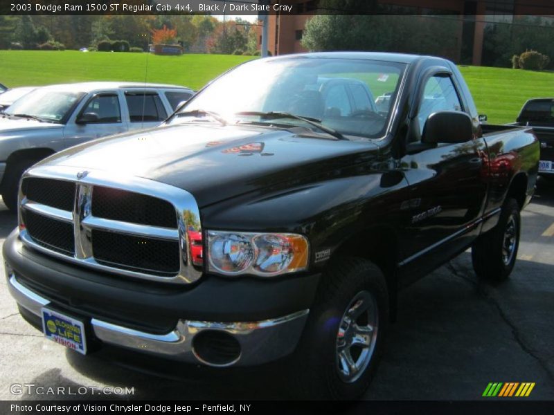 Black / Dark Slate Gray 2003 Dodge Ram 1500 ST Regular Cab 4x4