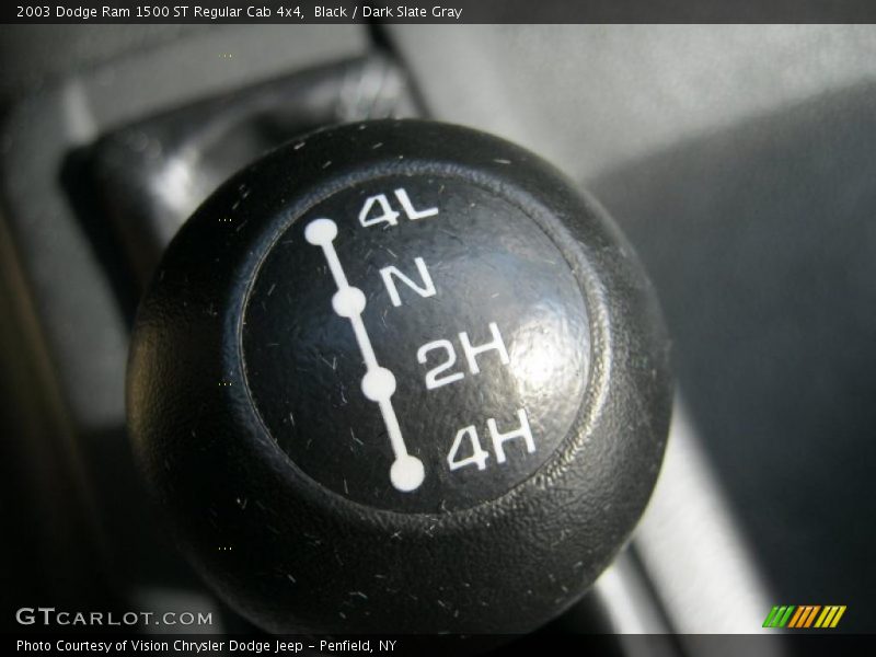 Black / Dark Slate Gray 2003 Dodge Ram 1500 ST Regular Cab 4x4