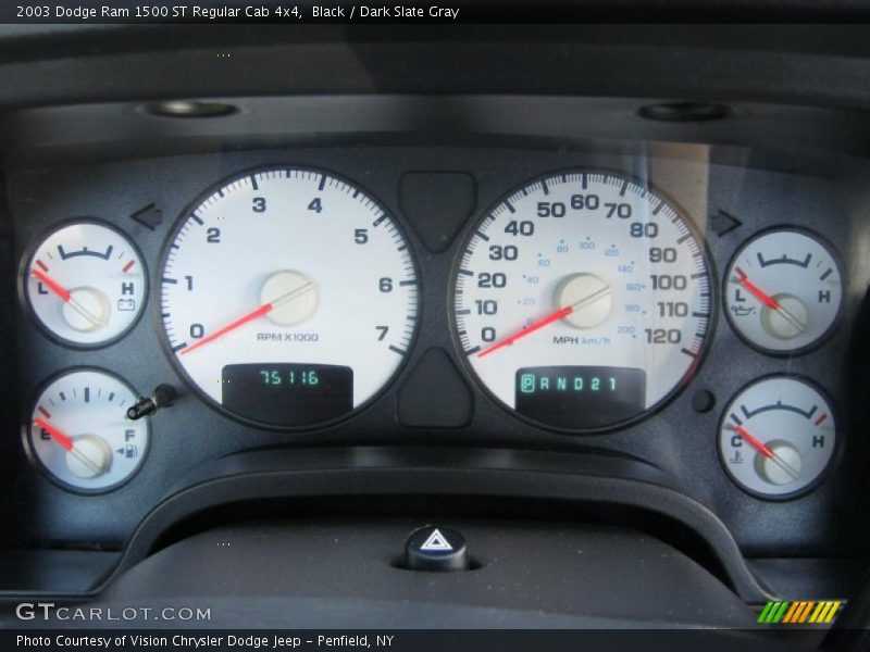  2003 Ram 1500 ST Regular Cab 4x4 ST Regular Cab 4x4 Gauges