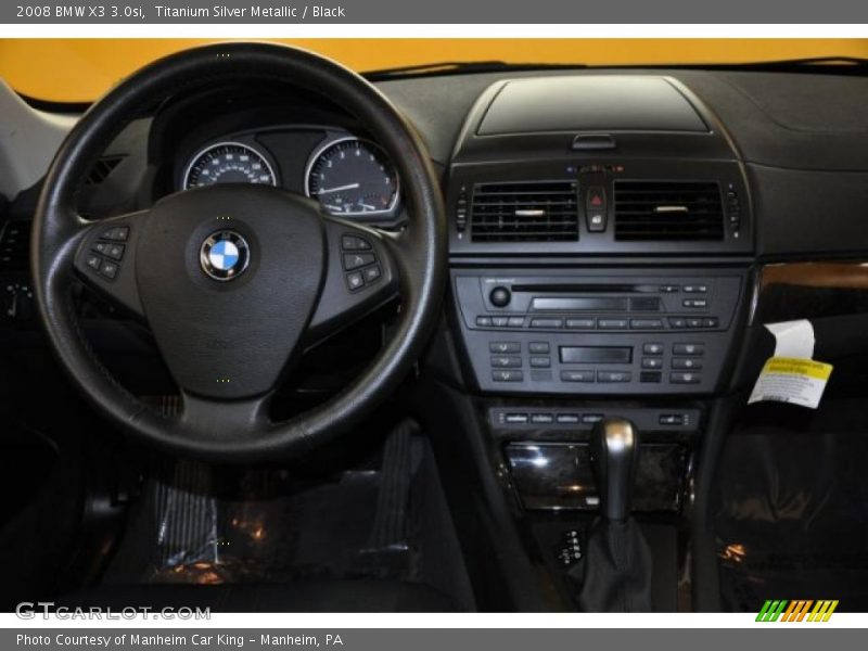 Titanium Silver Metallic / Black 2008 BMW X3 3.0si