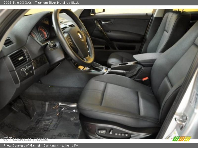 Titanium Silver Metallic / Black 2008 BMW X3 3.0si
