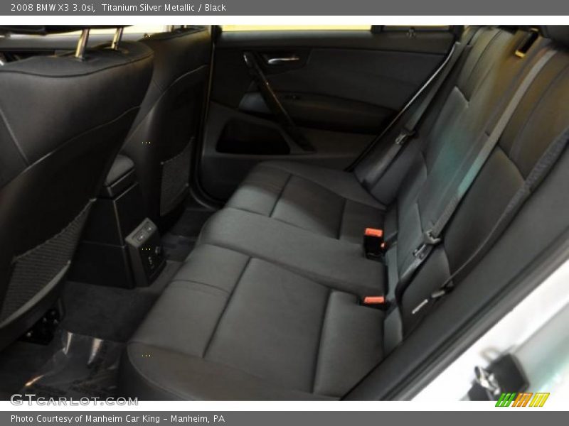 Titanium Silver Metallic / Black 2008 BMW X3 3.0si