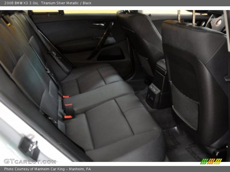 Titanium Silver Metallic / Black 2008 BMW X3 3.0si