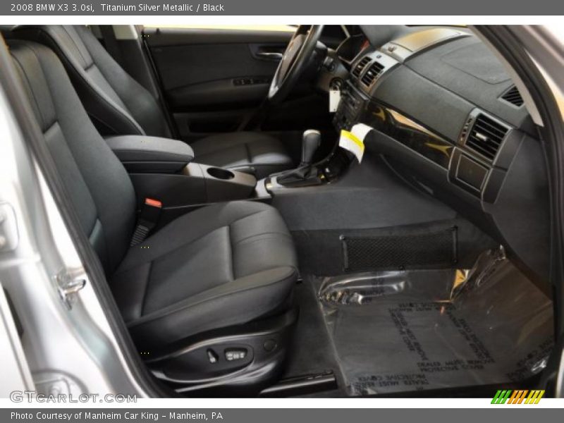 Titanium Silver Metallic / Black 2008 BMW X3 3.0si