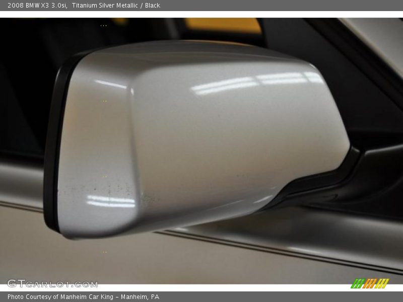 Titanium Silver Metallic / Black 2008 BMW X3 3.0si