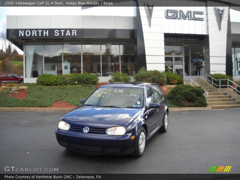 Indigo Blue Metallic / Beige 2005 Volkswagen Golf GL 4 Door