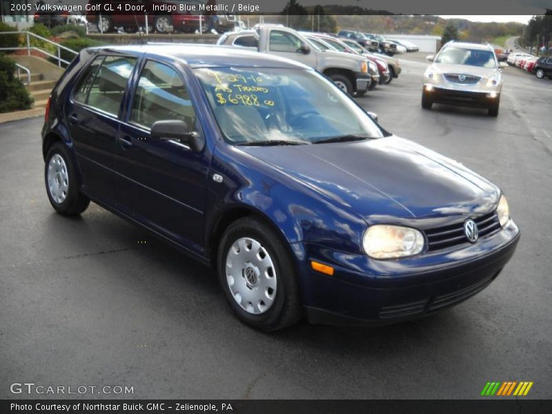 Indigo Blue Metallic / Beige 2005 Volkswagen Golf GL 4 Door