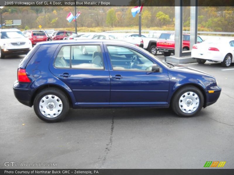 Indigo Blue Metallic / Beige 2005 Volkswagen Golf GL 4 Door