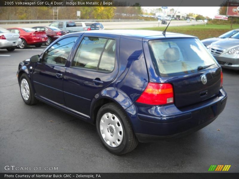 Indigo Blue Metallic / Beige 2005 Volkswagen Golf GL 4 Door