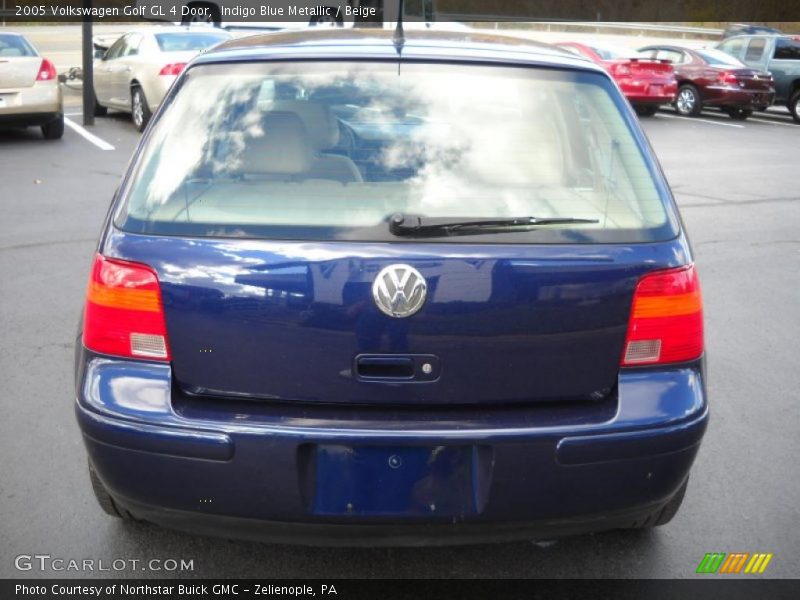 Indigo Blue Metallic / Beige 2005 Volkswagen Golf GL 4 Door