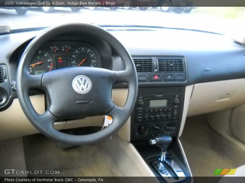 Indigo Blue Metallic / Beige 2005 Volkswagen Golf GL 4 Door