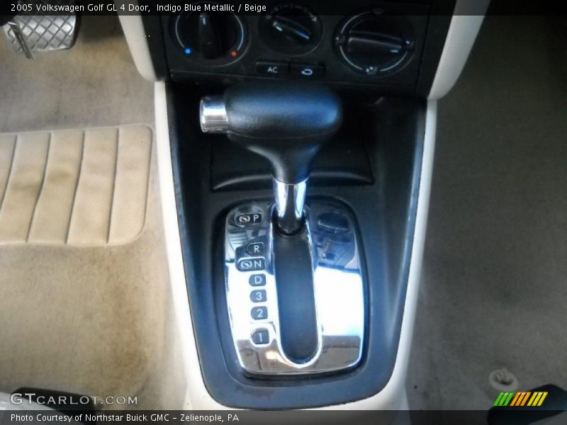 Indigo Blue Metallic / Beige 2005 Volkswagen Golf GL 4 Door