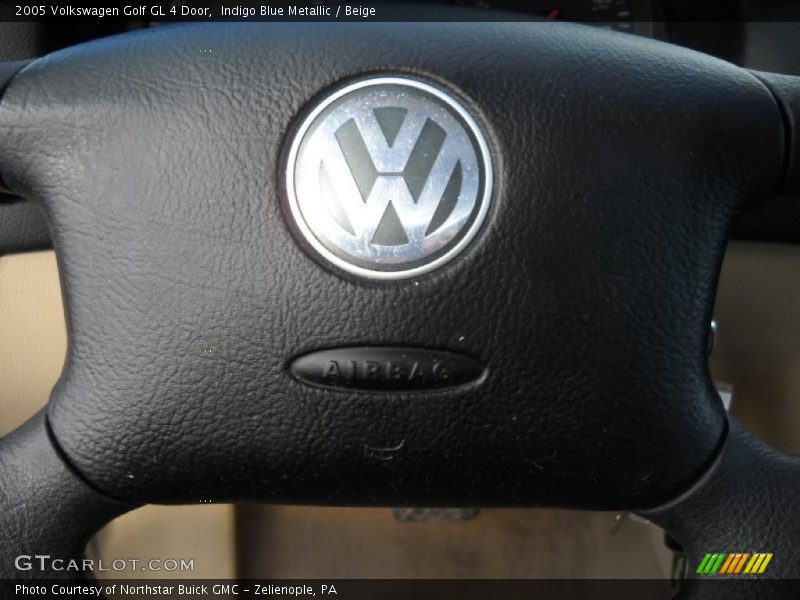 Indigo Blue Metallic / Beige 2005 Volkswagen Golf GL 4 Door