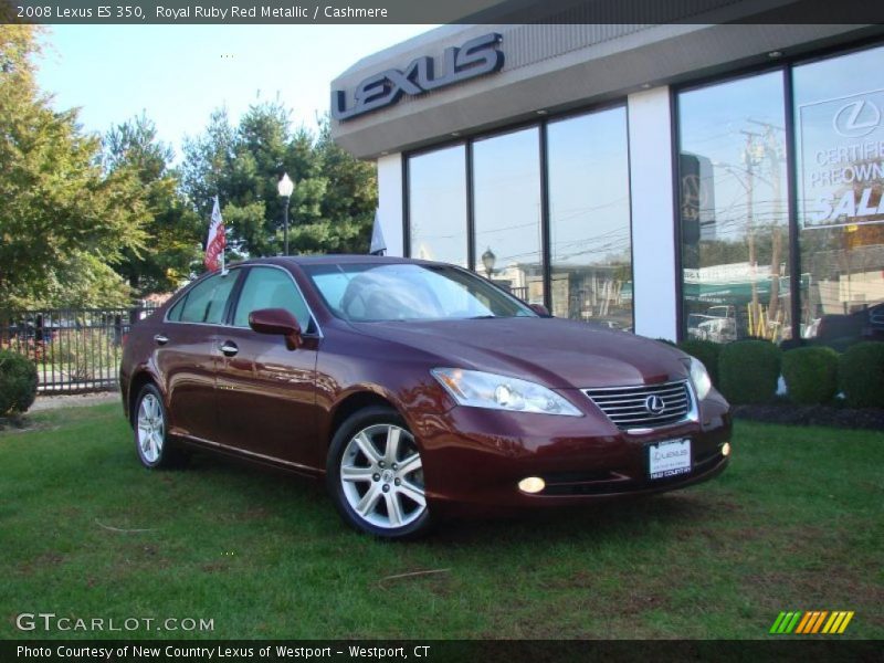 Royal Ruby Red Metallic / Cashmere 2008 Lexus ES 350