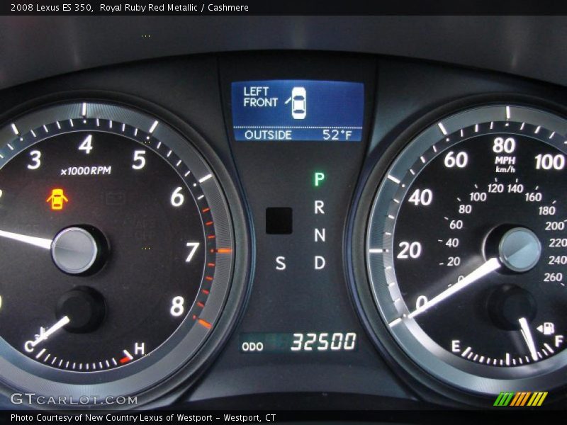 Royal Ruby Red Metallic / Cashmere 2008 Lexus ES 350