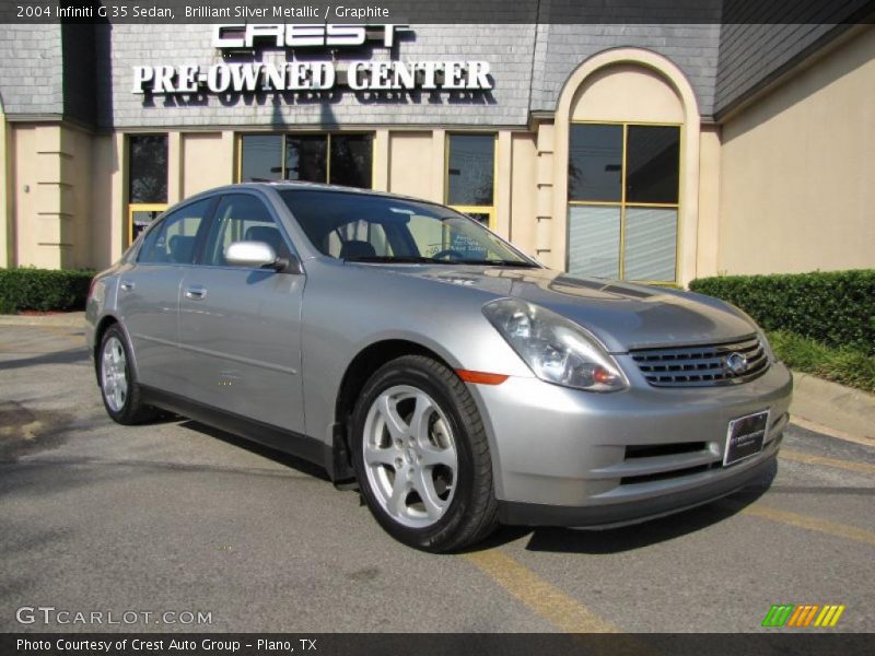 Brilliant Silver Metallic / Graphite 2004 Infiniti G 35 Sedan