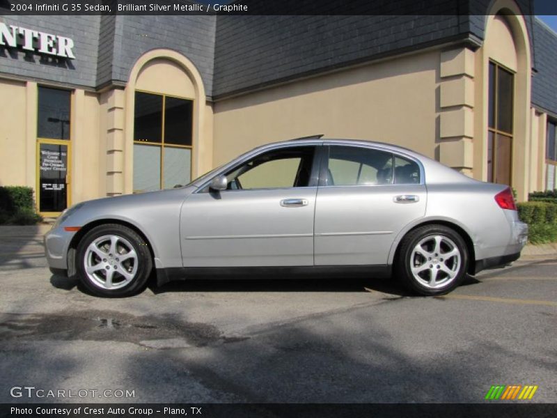 Brilliant Silver Metallic / Graphite 2004 Infiniti G 35 Sedan
