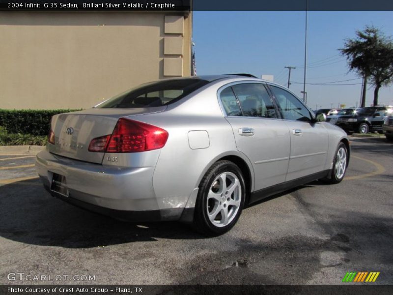 Brilliant Silver Metallic / Graphite 2004 Infiniti G 35 Sedan