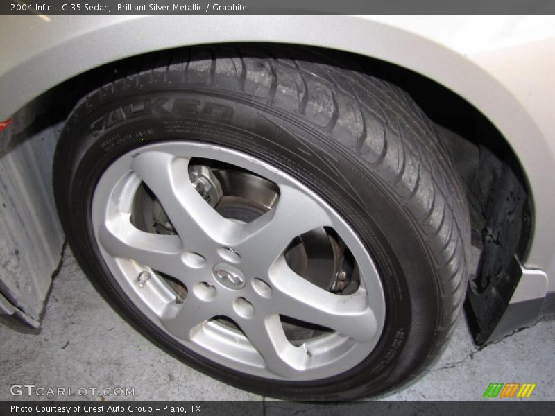 Brilliant Silver Metallic / Graphite 2004 Infiniti G 35 Sedan