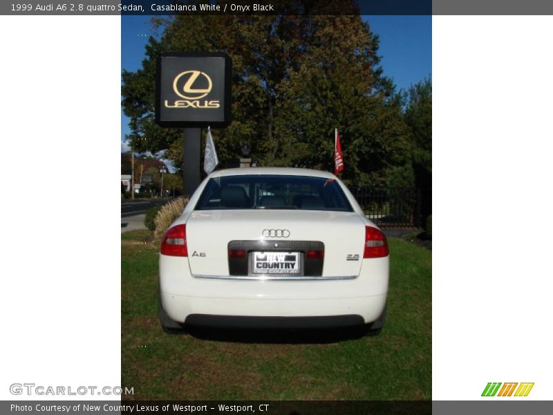 Casablanca White / Onyx Black 1999 Audi A6 2.8 quattro Sedan