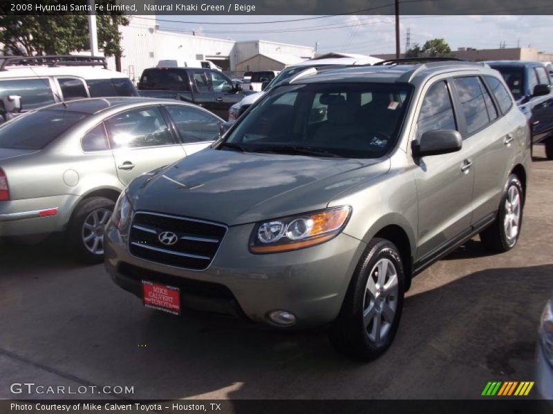Natural Khaki Green / Beige 2008 Hyundai Santa Fe Limited