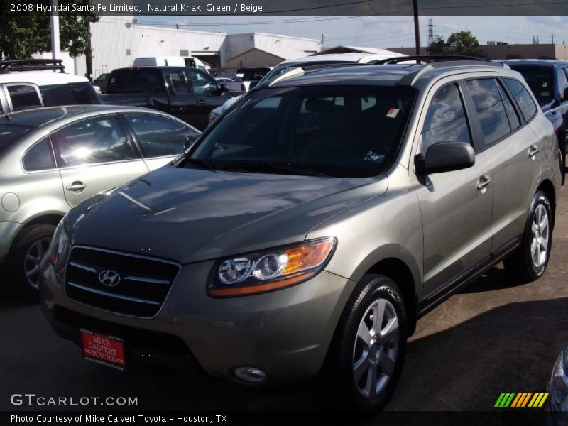 Natural Khaki Green / Beige 2008 Hyundai Santa Fe Limited