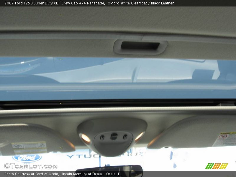 Oxford White Clearcoat / Black Leather 2007 Ford F250 Super Duty XLT Crew Cab 4x4 Renegade