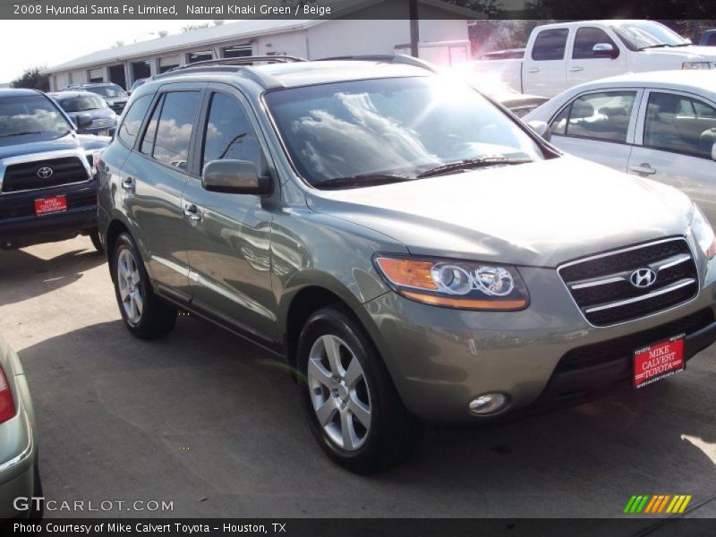 Natural Khaki Green / Beige 2008 Hyundai Santa Fe Limited
