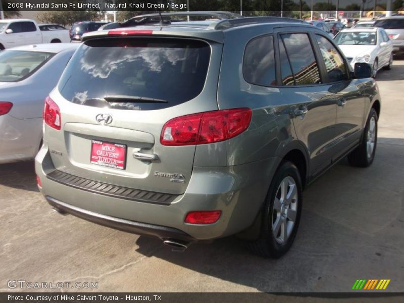 Natural Khaki Green / Beige 2008 Hyundai Santa Fe Limited