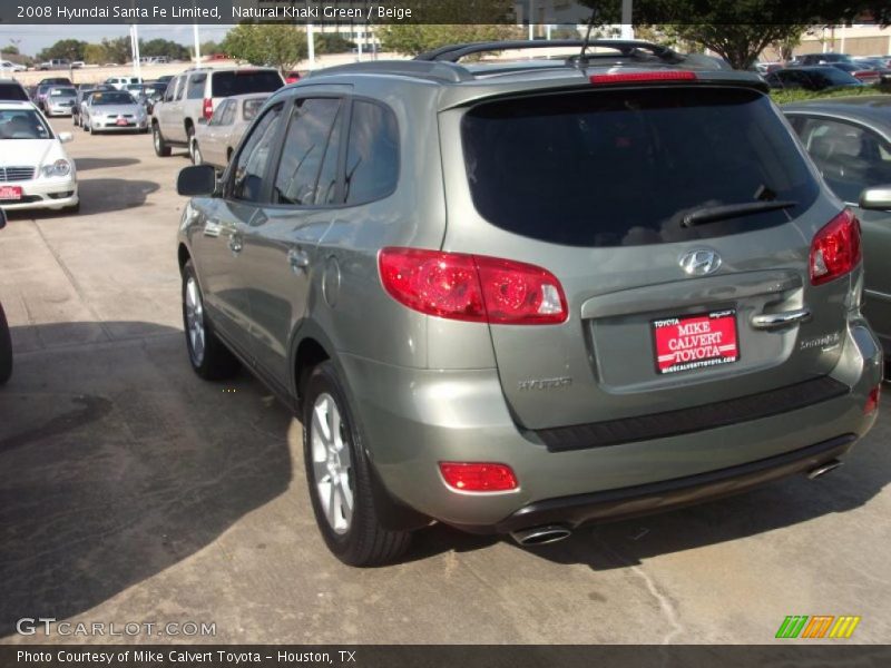 Natural Khaki Green / Beige 2008 Hyundai Santa Fe Limited