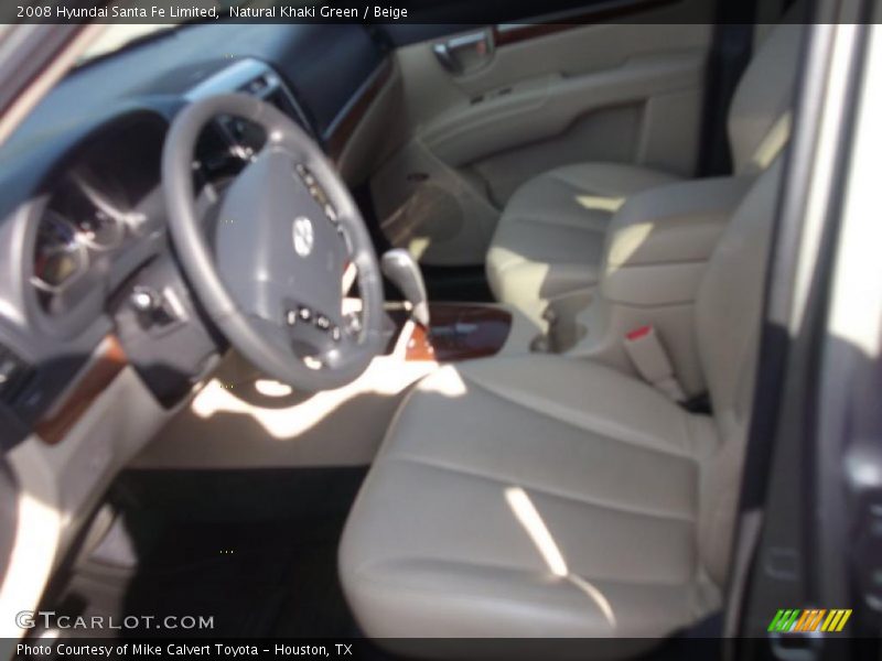 Natural Khaki Green / Beige 2008 Hyundai Santa Fe Limited