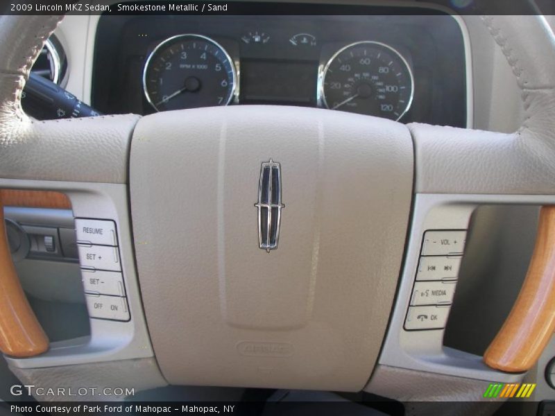 Smokestone Metallic / Sand 2009 Lincoln MKZ Sedan