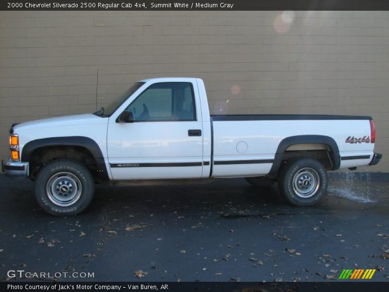 Summit White / Medium Gray 2000 Chevrolet Silverado 2500 Regular Cab 4x4