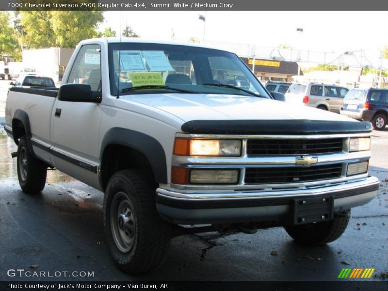 Summit White / Medium Gray 2000 Chevrolet Silverado 2500 Regular Cab 4x4