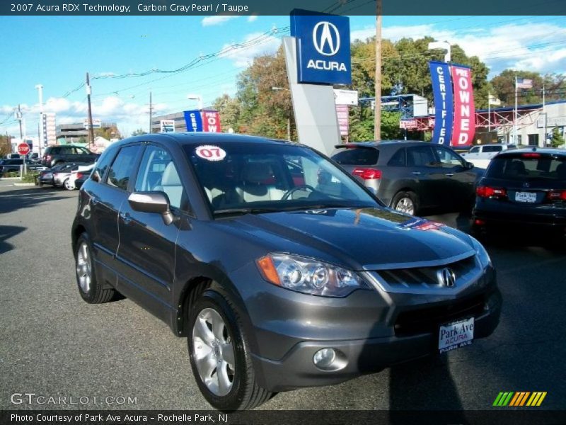 Carbon Gray Pearl / Taupe 2007 Acura RDX Technology