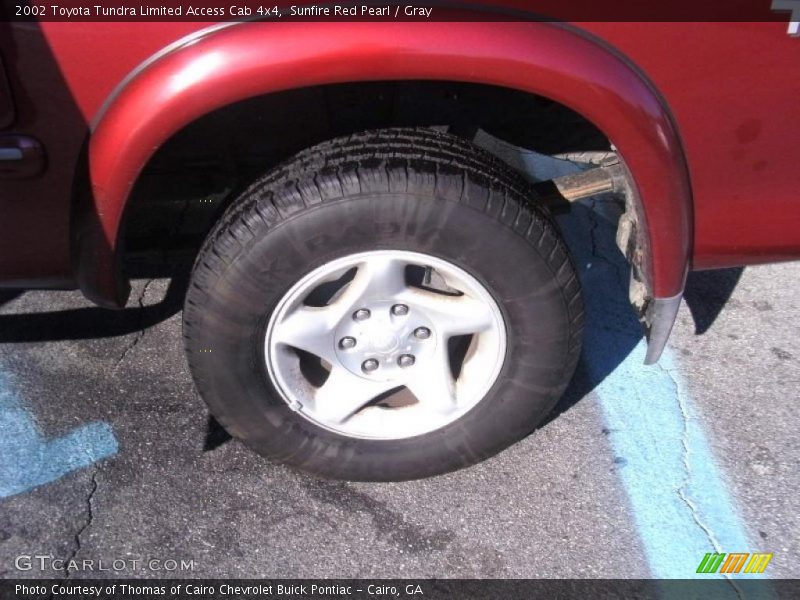 Sunfire Red Pearl / Gray 2002 Toyota Tundra Limited Access Cab 4x4