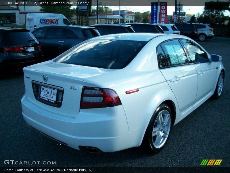 White Diamond Pearl / Ebony 2008 Acura TL 3.2