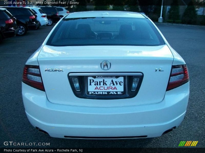 White Diamond Pearl / Ebony 2008 Acura TL 3.2