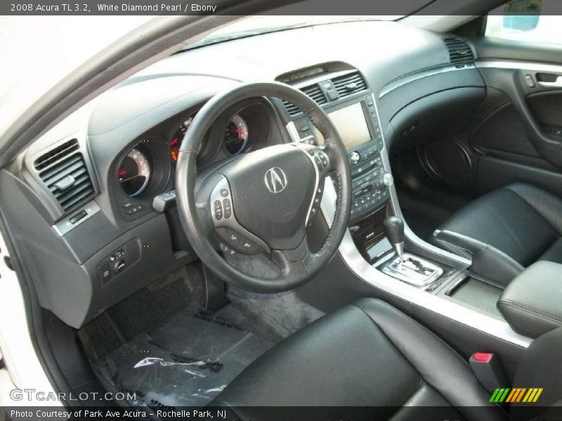 White Diamond Pearl / Ebony 2008 Acura TL 3.2