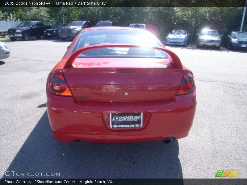 Flame Red / Dark Slate Gray 2005 Dodge Neon SRT-4