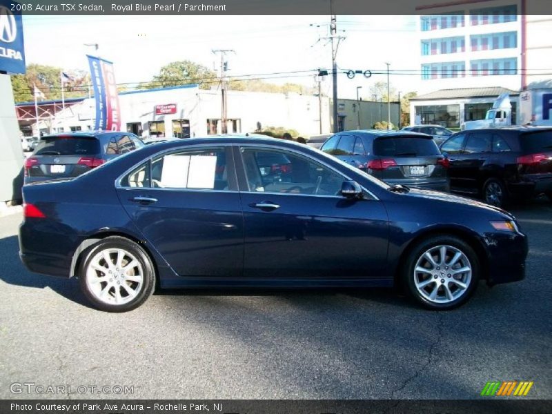 Royal Blue Pearl / Parchment 2008 Acura TSX Sedan