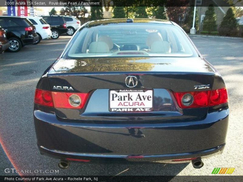 Royal Blue Pearl / Parchment 2008 Acura TSX Sedan