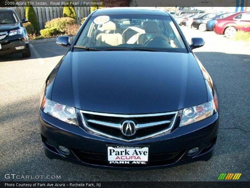 Royal Blue Pearl / Parchment 2008 Acura TSX Sedan