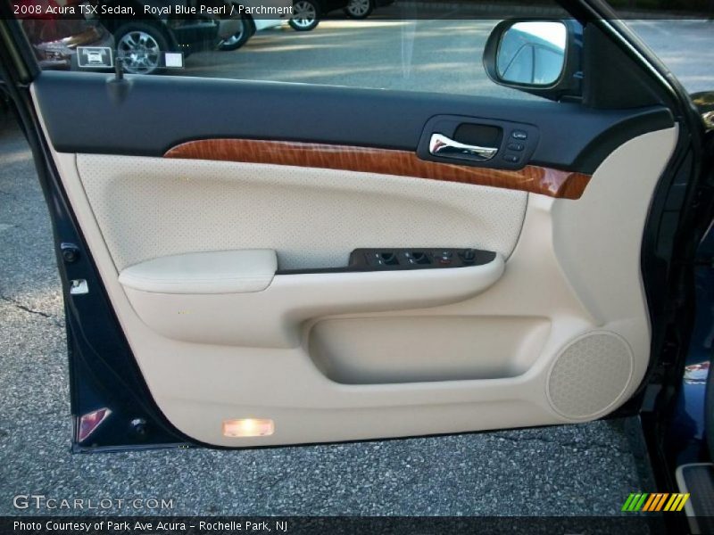 Royal Blue Pearl / Parchment 2008 Acura TSX Sedan